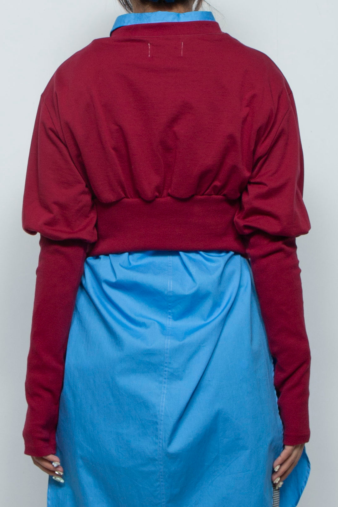 Balloon Short Rib Tops Red