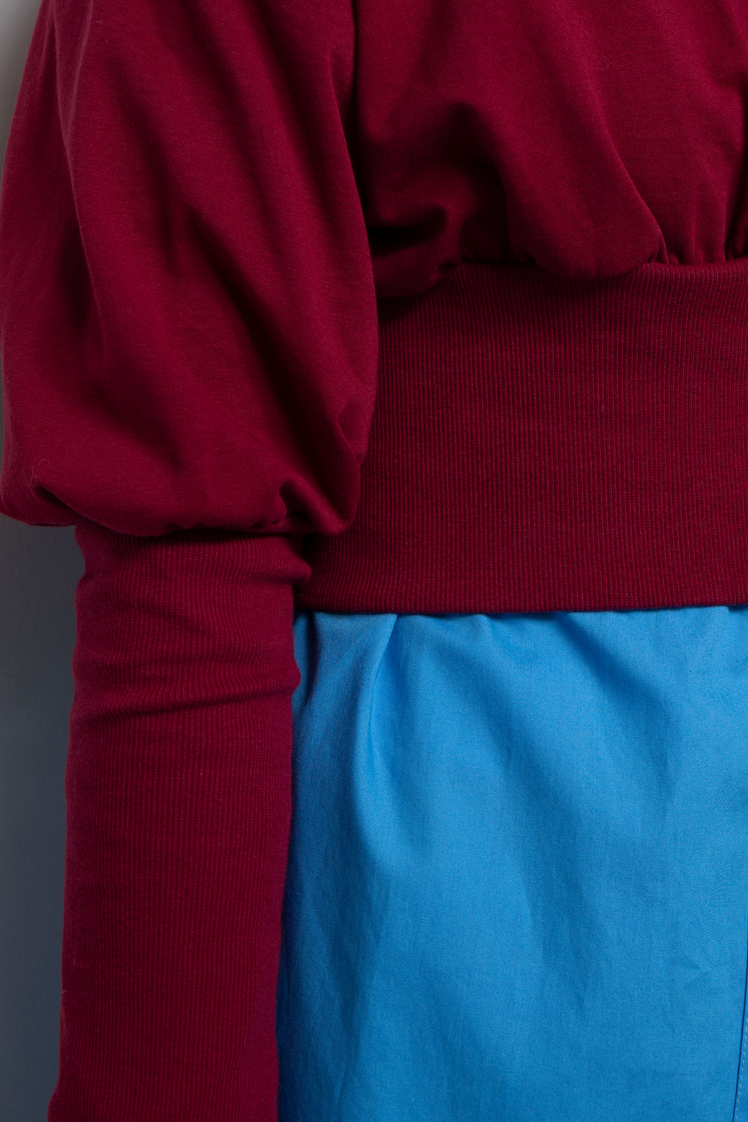 Balloon Short Rib Tops Red