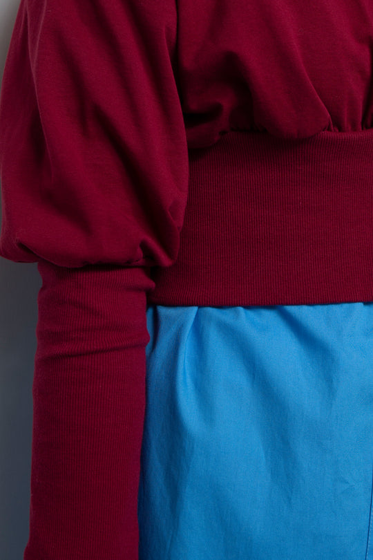 Balloon Short Rib Tops Red