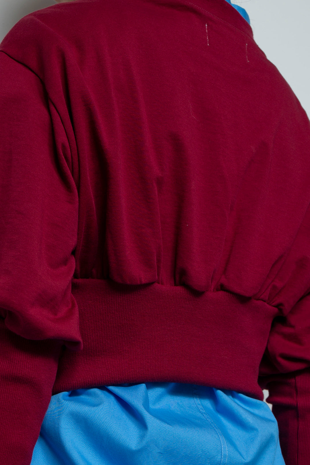 Balloon Short Rib Tops Red