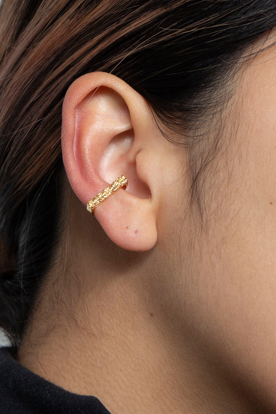 ギザギザイヤーカフ ゴールド