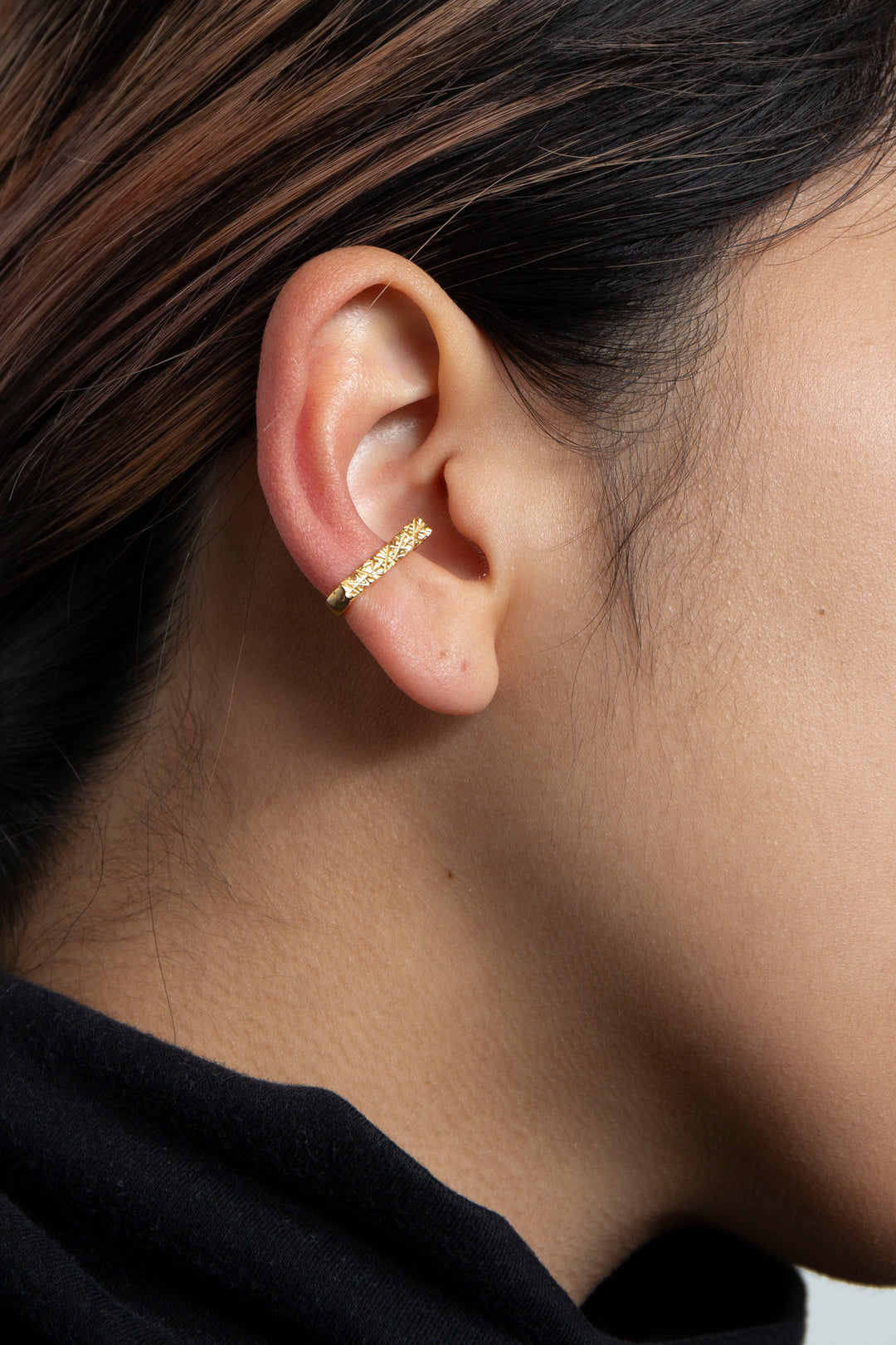 ギザギザイヤーカフ ゴールド