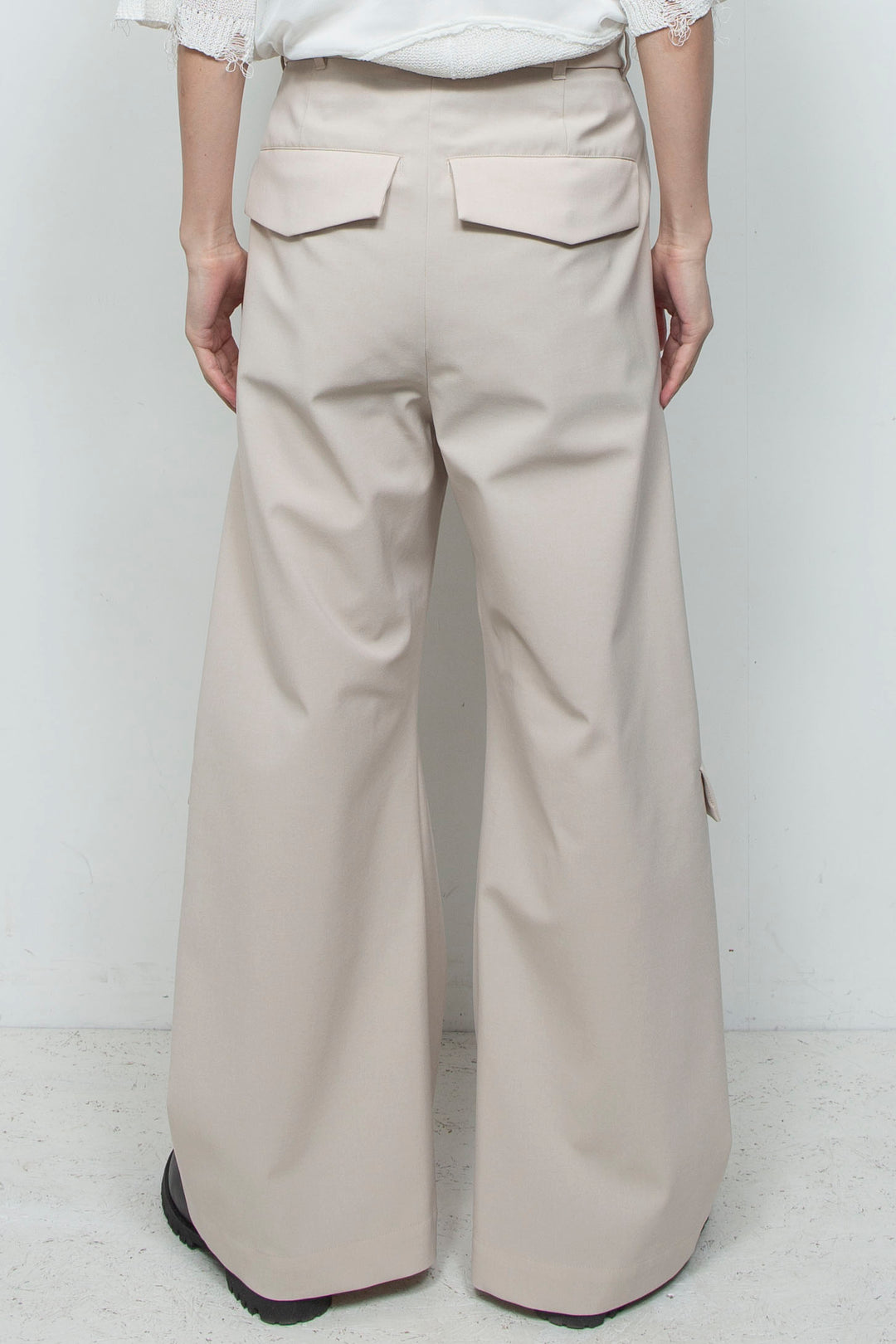 オリジナル3レイヤー シンフラップバギートラウザー NATURAL