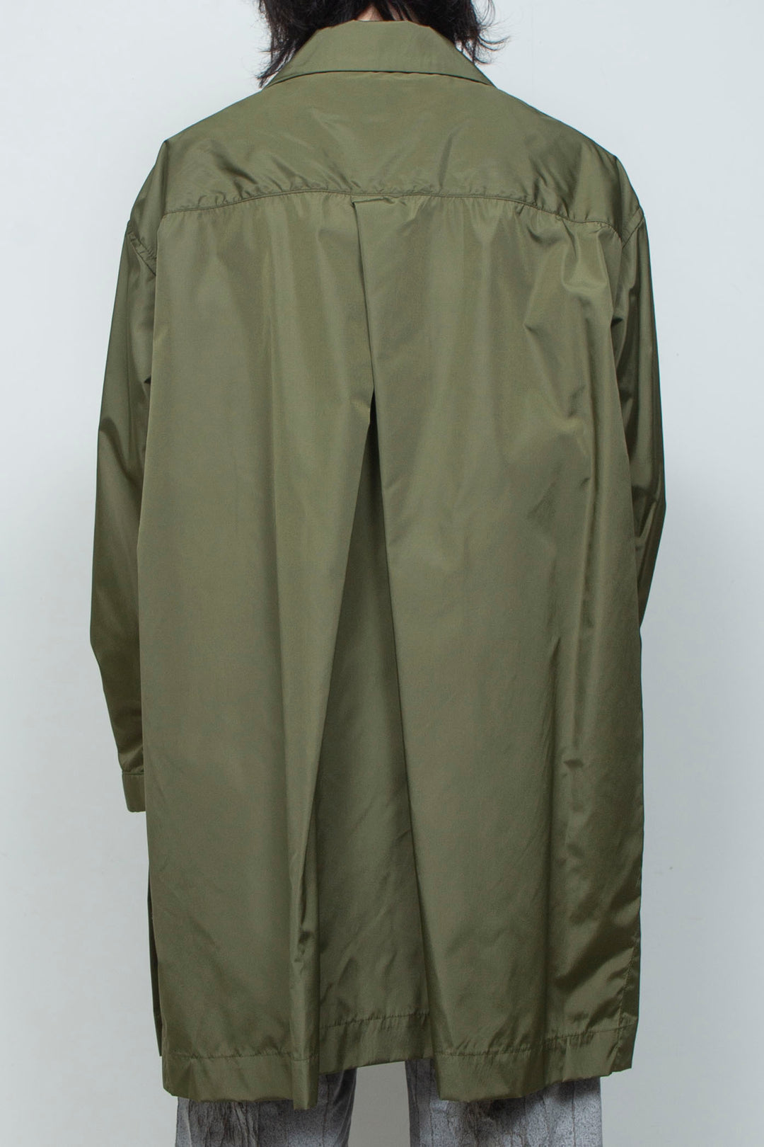 TRUSSAIR®︎ TWILL セミロングステンカラーコート MILITARY GREEN