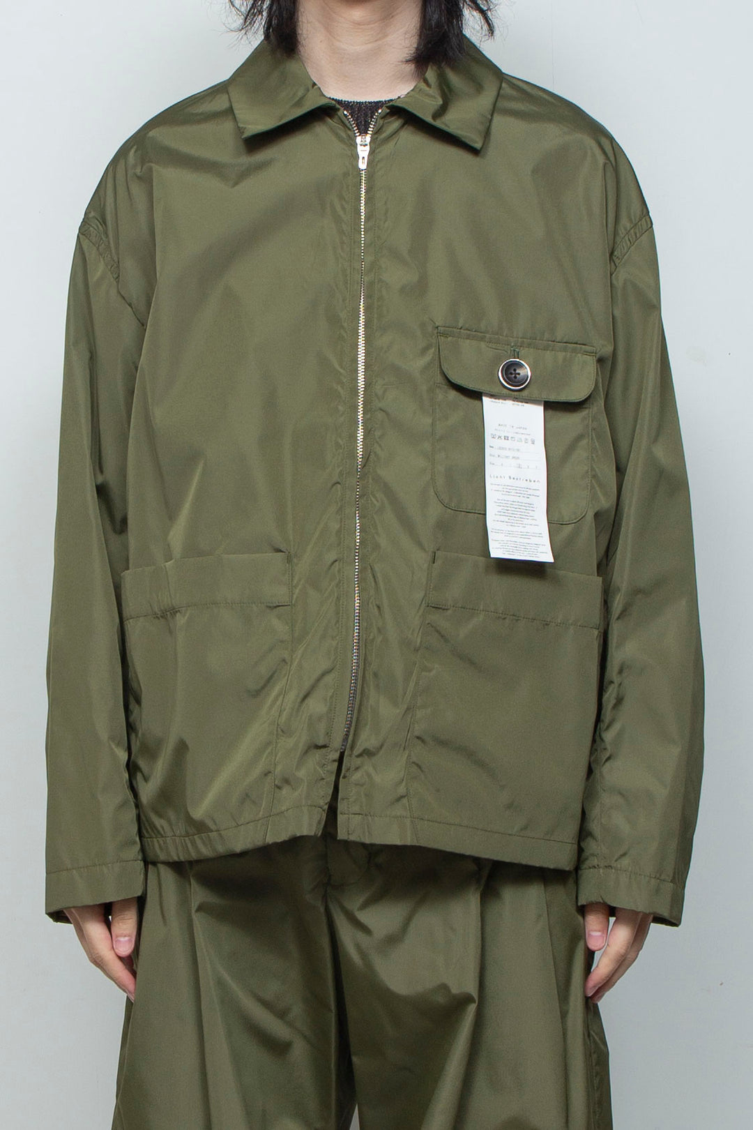 TRUSSAIR®︎ TWILL ジップフライカバーオール MILITARY GREEN