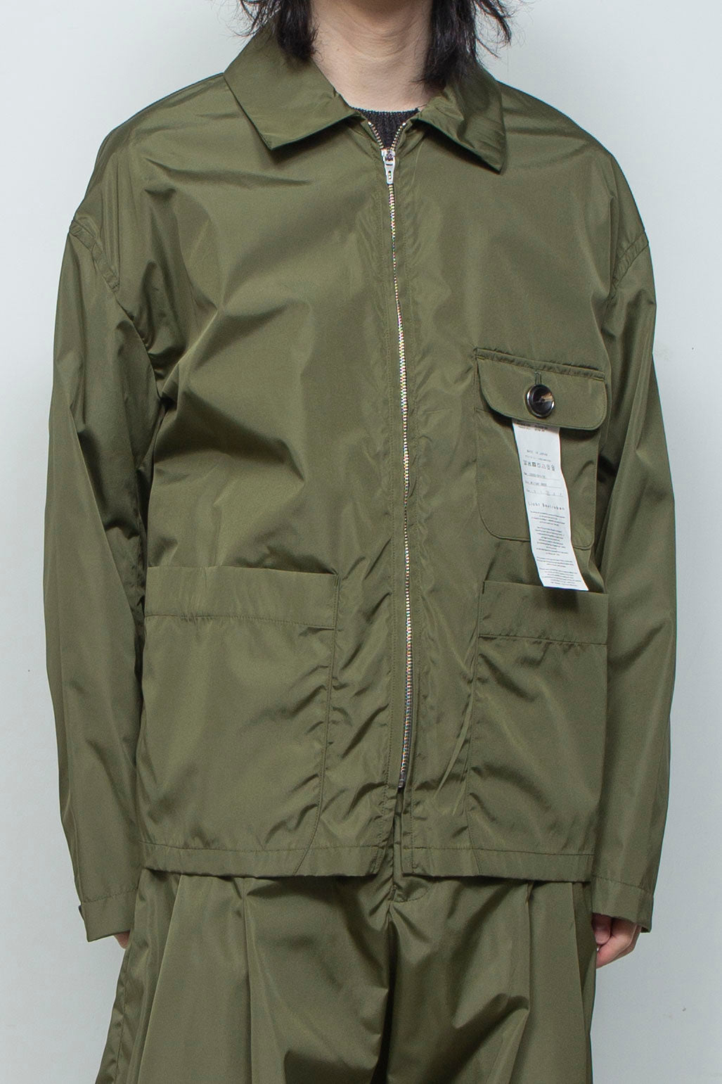 TRUSSAIR®︎ TWILL ジップフライカバーオール MILITARY GREEN