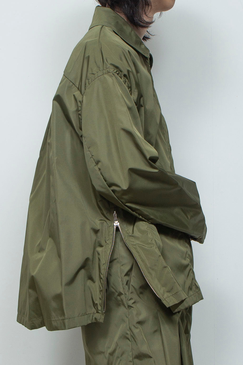 TRUSSAIR®︎ TWILL ジップフライカバーオール MILITARY GREEN