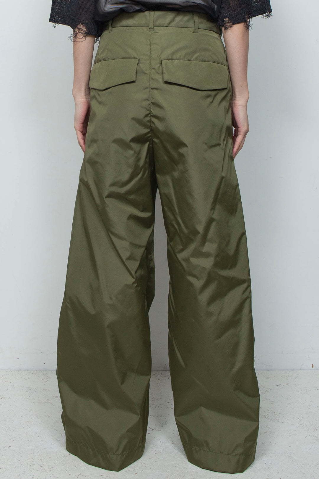 TRUSSAIR®︎ TWILL シンフラップバギートラウザー MILITARY GREEN