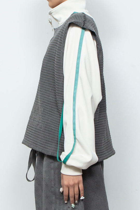 SEAMLESS TRANSFORMABLE DRESS/VEST Gray