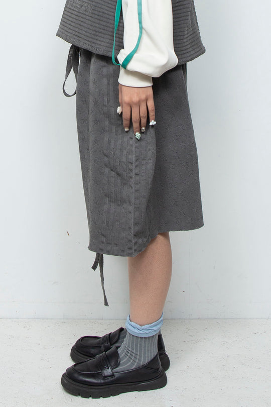 RELAXED SEAMLESS SHORTS Gray