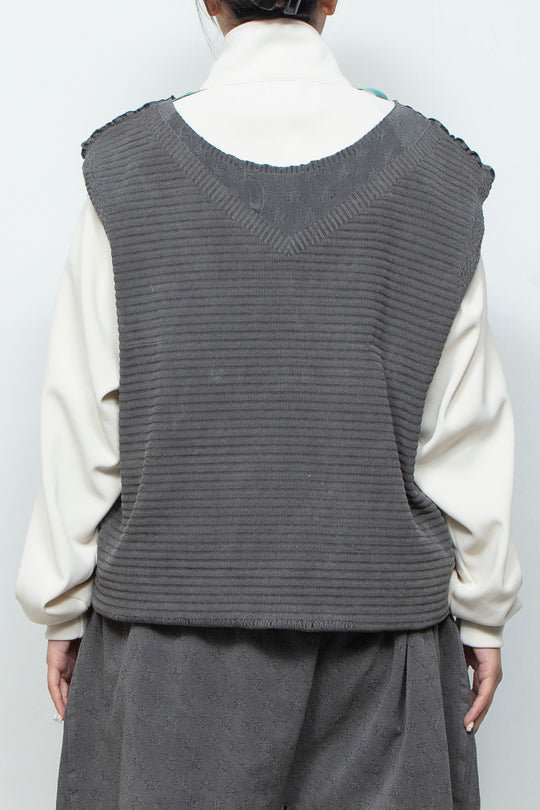 SEAMLESS TRANSFORMABLE DRESS/VEST Gray