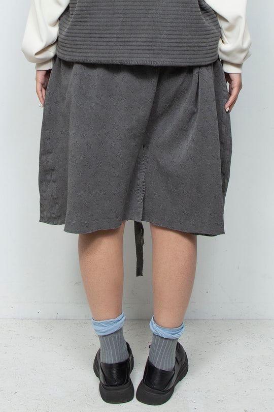 RELAXED SEAMLESS SHORTS Gray