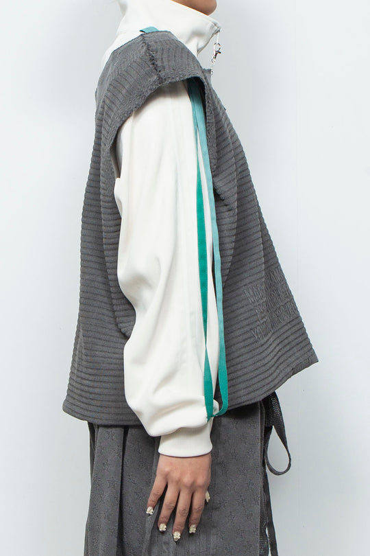 SEAMLESS TRANSFORMABLE DRESS/VEST Gray