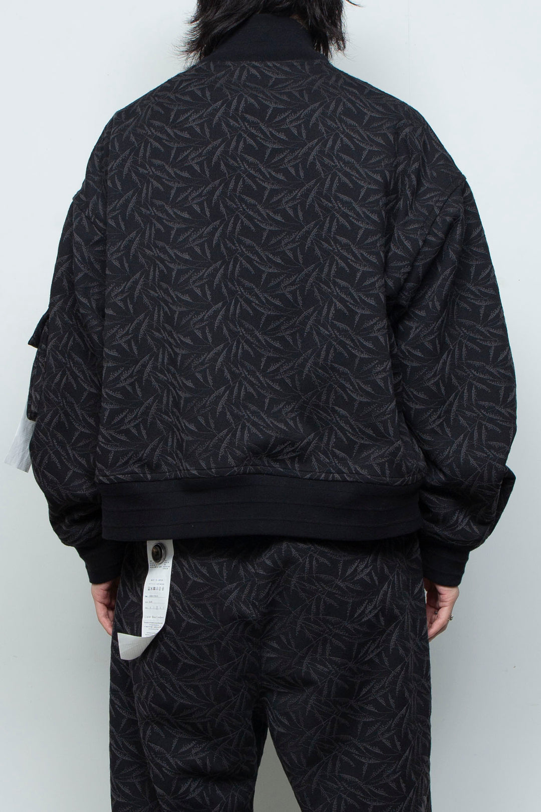 フルエンブロイダリージャージースタジアムブルゾン BLACK