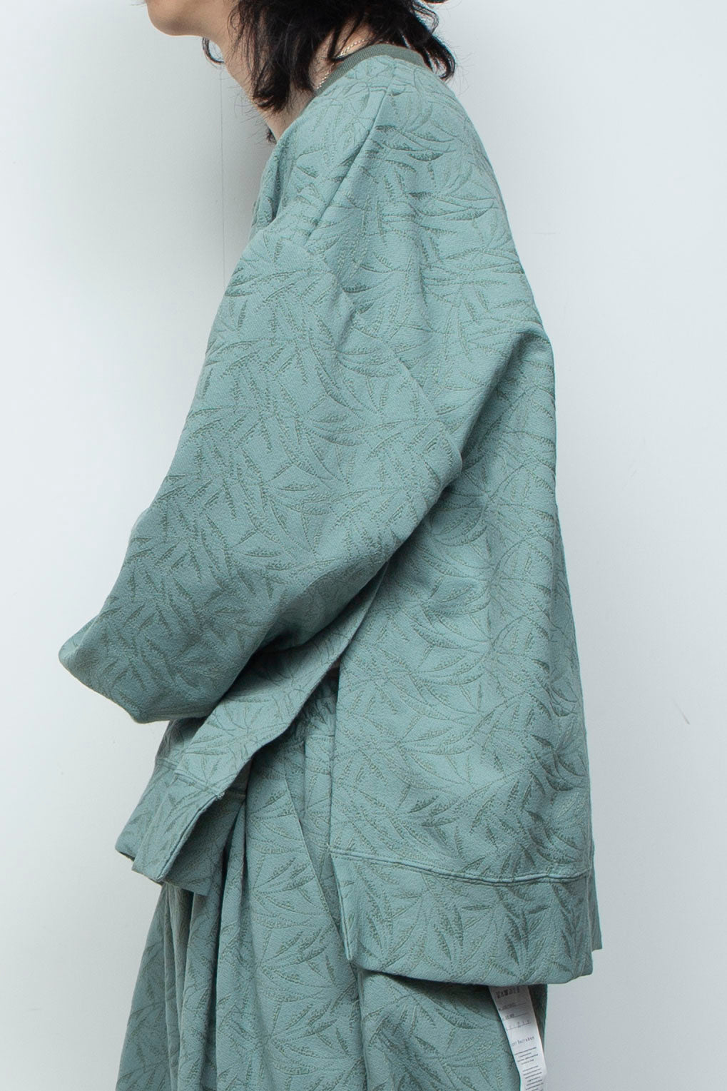 フルエンブロイダリージャージープルオーバー GLASS GREEN