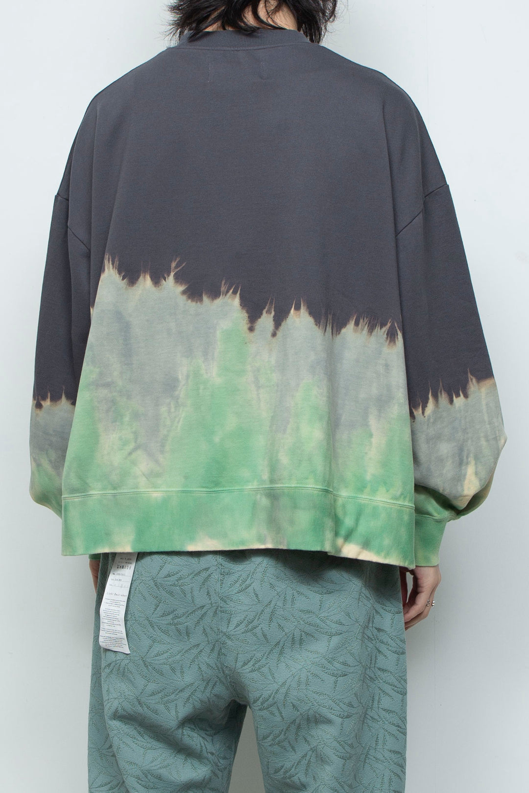 ハンドダイドロングスリーブプルオーバー SLATE GRAY DYED