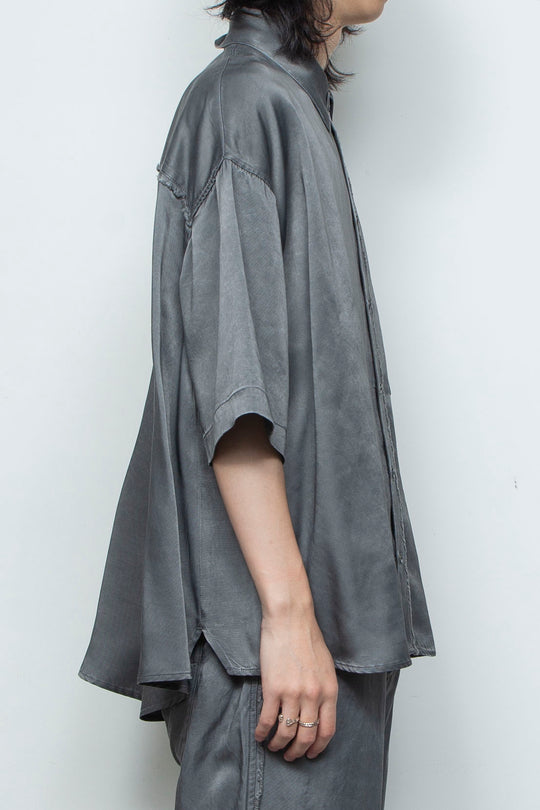 ピグメントウォッシュドショートスリーブコンパクトシャツ SLATE GRAY