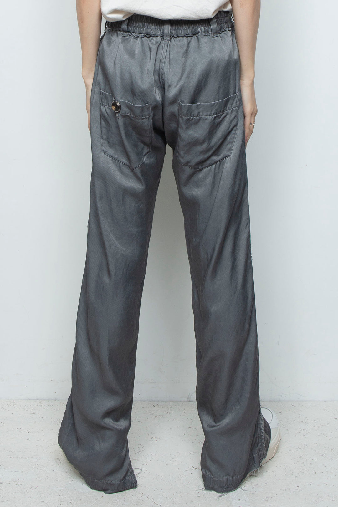 ピグメントウォッシュドローライズ5Pセミフレアパンツ SLATE GRAY