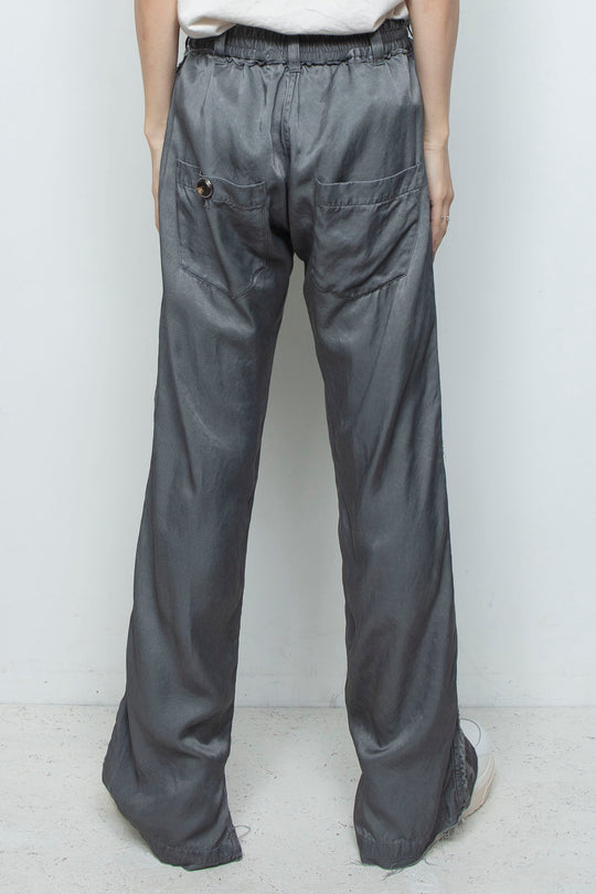 ピグメントウォッシュドローライズ5Pセミフレアパンツ SLATE GRAY