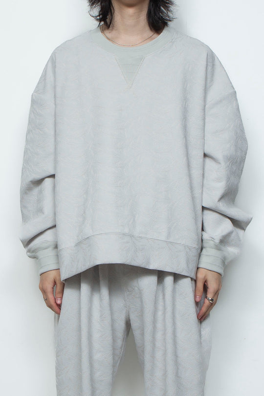 フルエンブロイダリージャージープルオーバー ICE GRAY