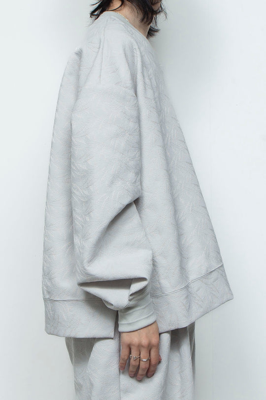 フルエンブロイダリージャージープルオーバー ICE GRAY