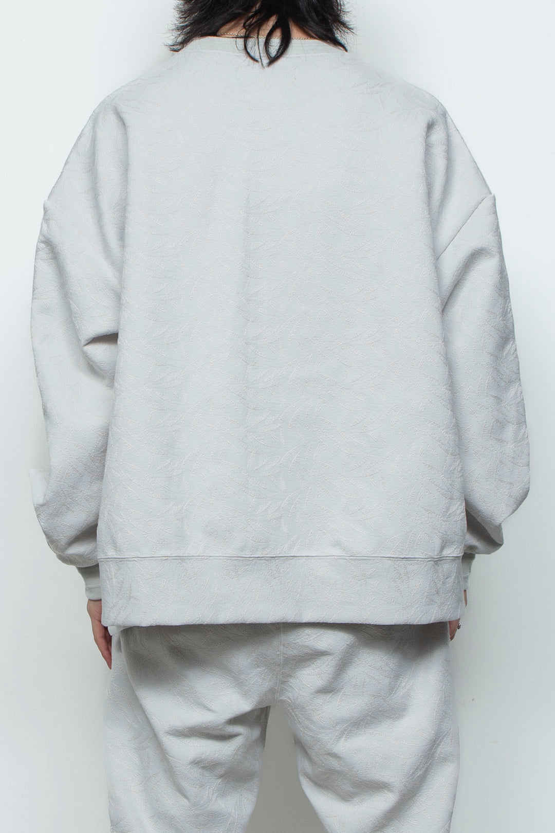 フルエンブロイダリージャージープルオーバー ICE GRAY