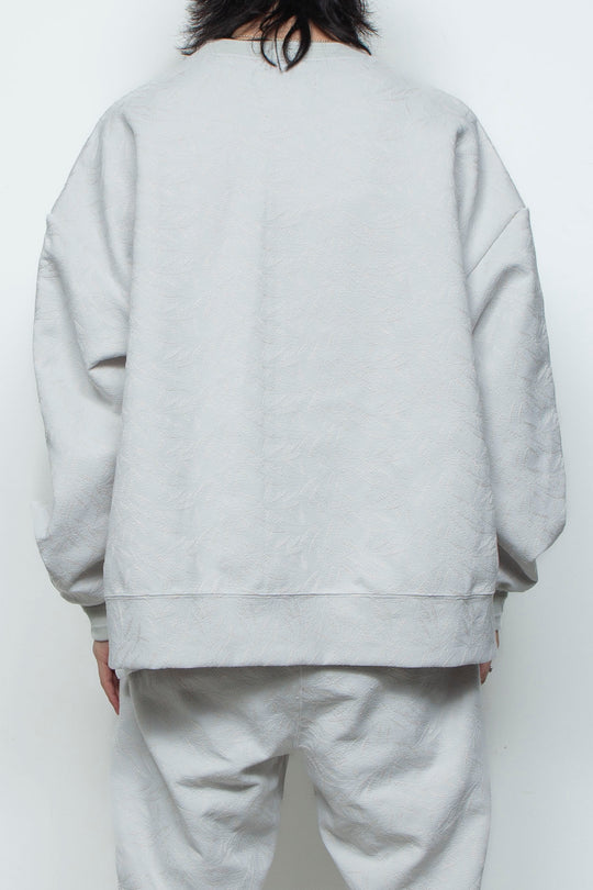 フルエンブロイダリージャージープルオーバー ICE GRAY