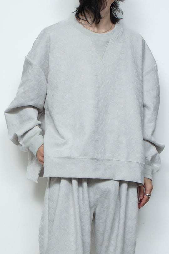 フルエンブロイダリージャージープルオーバー ICE GRAY