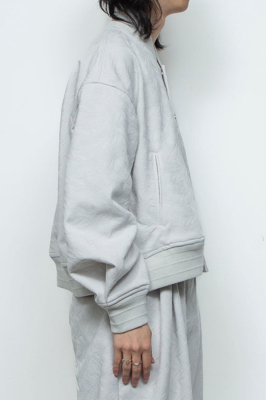 フルエンブロイダリージャージースタジアムブルゾン ICE GRAY