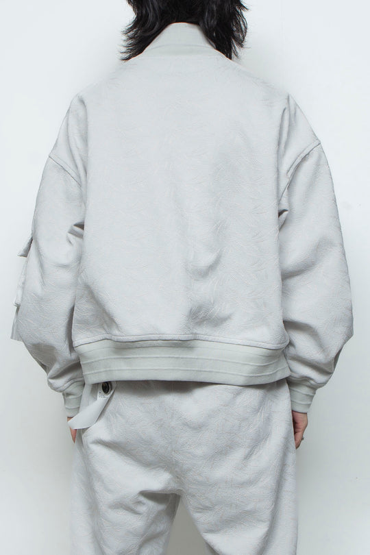 フルエンブロイダリージャージースタジアムブルゾン ICE GRAY