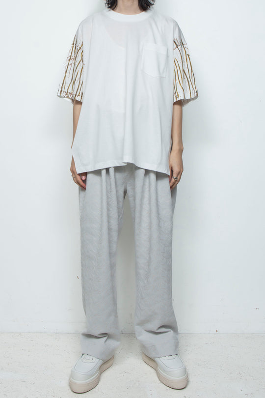 スーペリアピマコットンハンドペイントTシャツ WHITE
