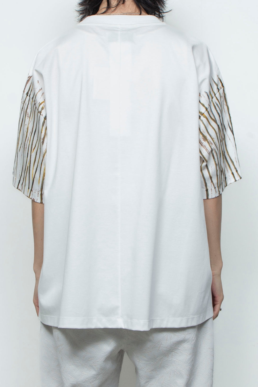スーペリアピマコットンハンドペイントTシャツ WHITE