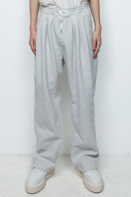 フルエンブロイダリージャージーイージーパンツ ICE GRAY