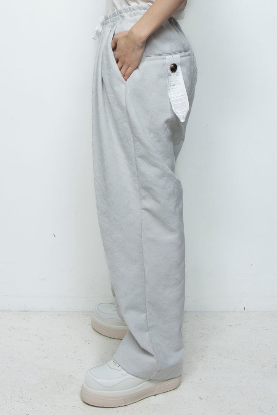 フルエンブロイダリージャージーイージーパンツ ICE GRAY