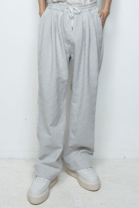 フルエンブロイダリージャージーイージーパンツ ICE GRAY