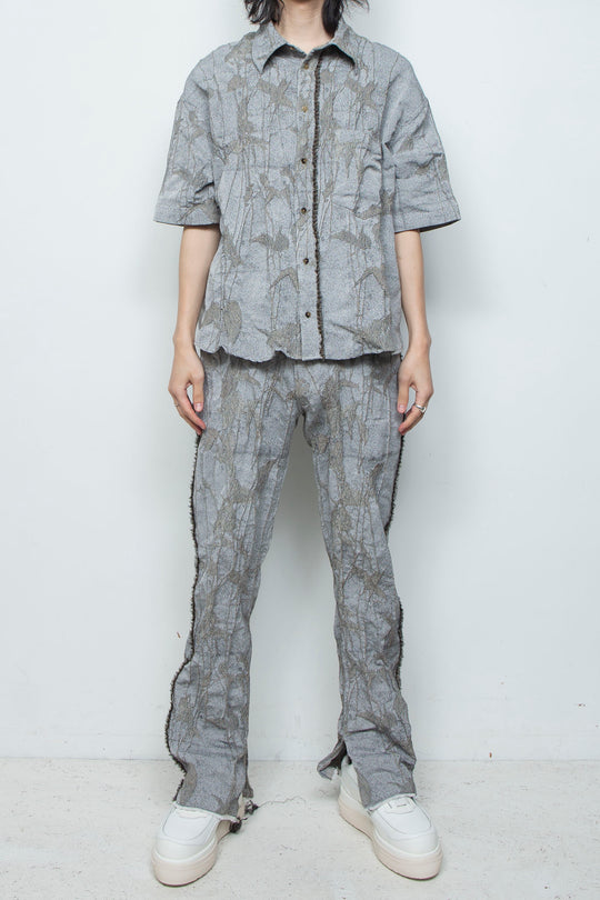 オリジナル蔦ジャガードショートスリーブコンパクトシャツ IVY CONCRETE