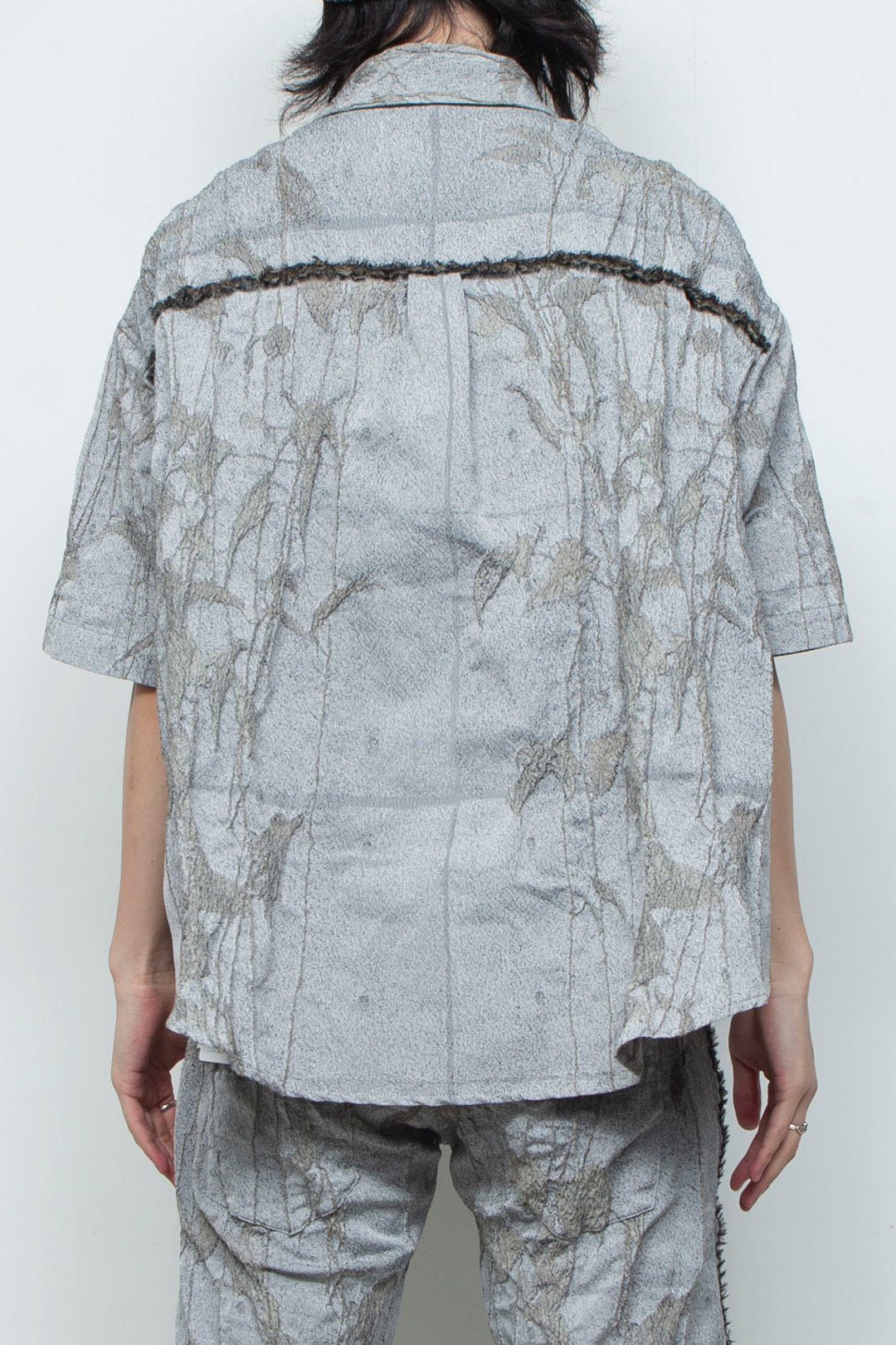 オリジナル蔦ジャガードショートスリーブコンパクトシャツ IVY CONCRETE