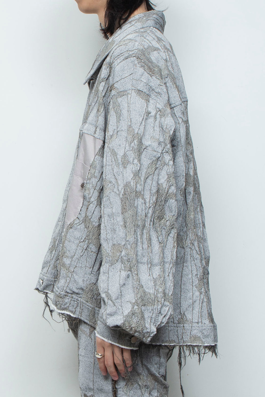 オリジナル蔦ジャガード再構築カーペンターデニムジャケット IVY CONCRETE