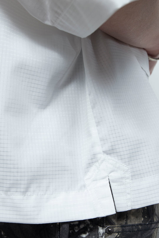 Supima Tech Broadcloth Gathered Shirt WHITE