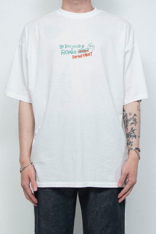 "TEE-NS".14 Imaginary FLOWER DEPaRTMENT Tee feat. MIO YAMAMOTO WHITE