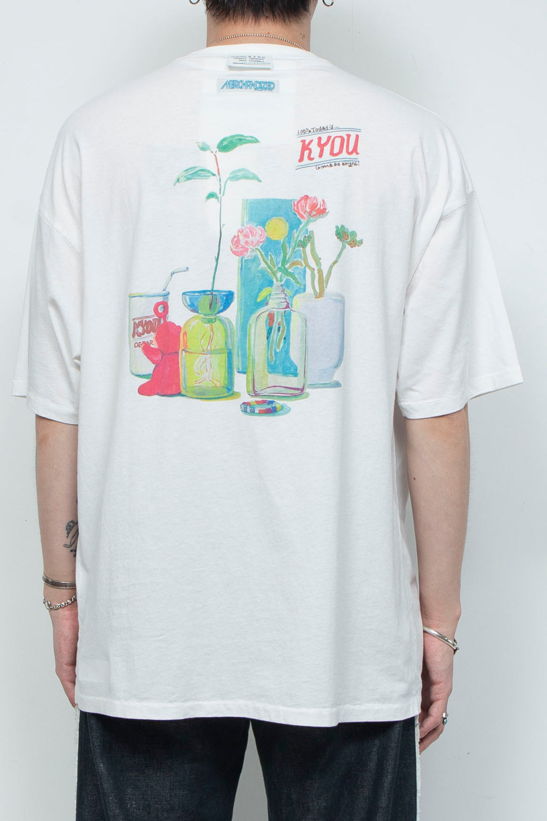 "TEE-NS".14 Imaginary FLOWER DEPaRTMENT Tee feat. MIO YAMAMOTO WHITE