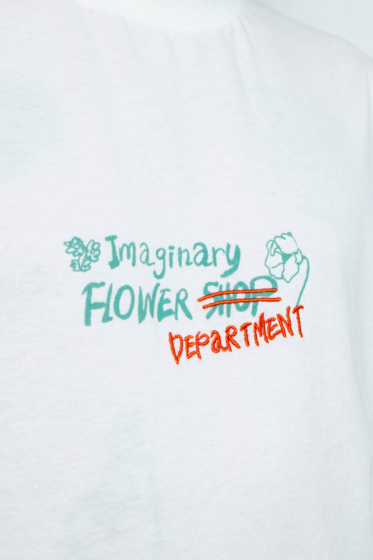 "TEE-NS".14 Imaginary FLOWER DEPaRTMENT Tee feat. MIO YAMAMOTO WHITE
