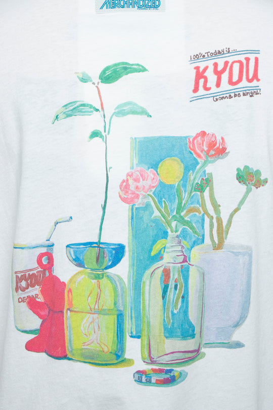 "TEE-NS".14 Imaginary FLOWER DEPaRTMENT Tee feat. MIO YAMAMOTO WHITE