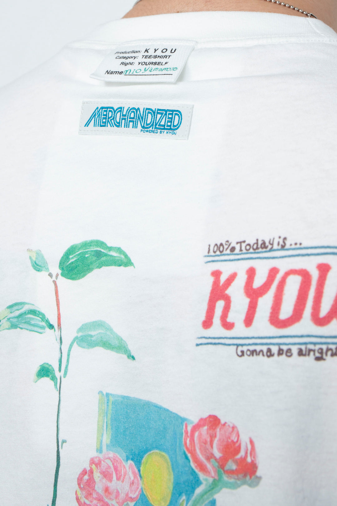 "TEE-NS".14 Imaginary FLOWER DEPaRTMENT Tee feat. MIO YAMAMOTO WHITE