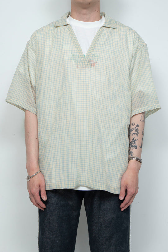 "HOME" Relax Pullover Shirt YELLOW