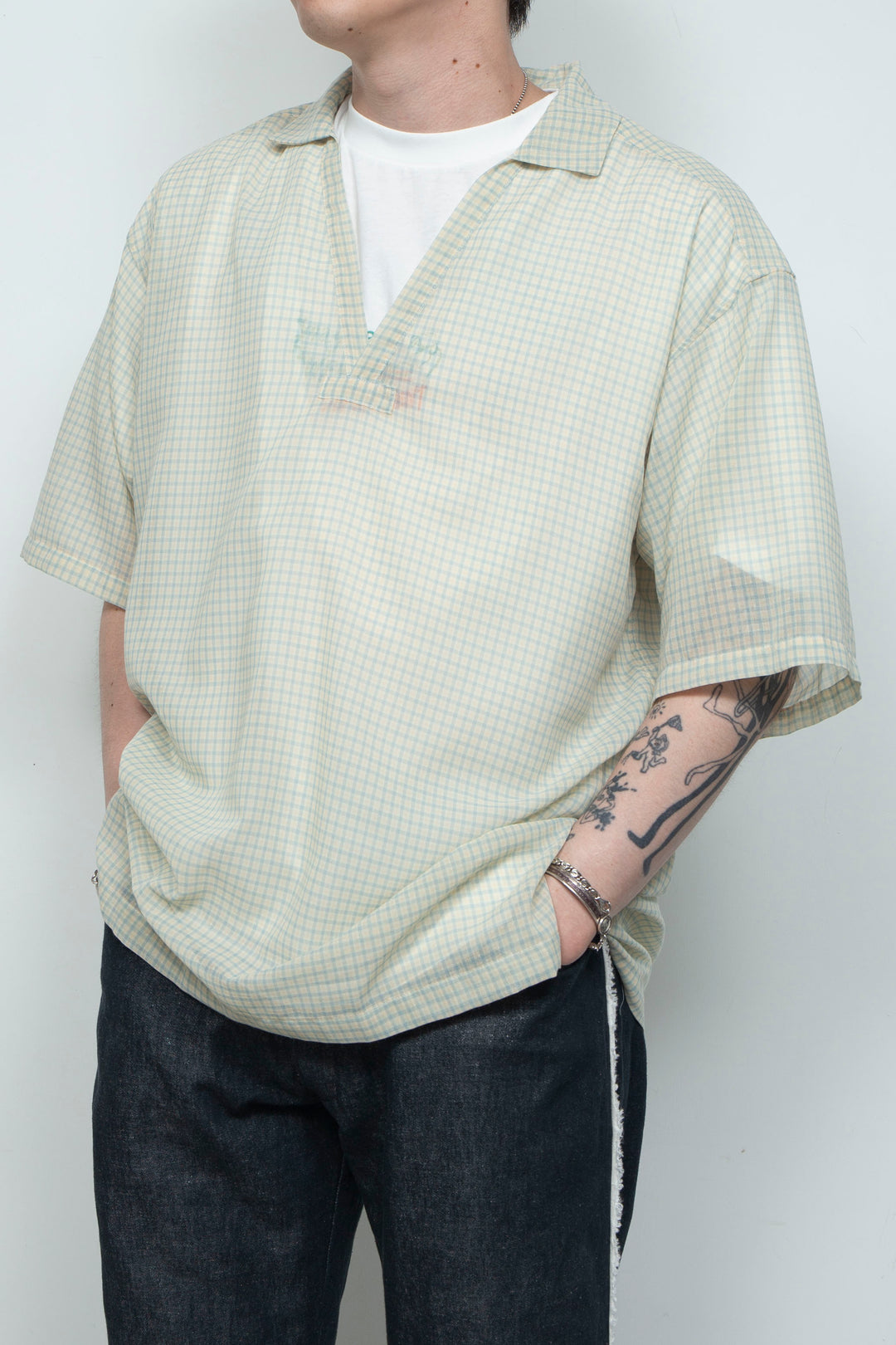 "HOME" Relax Pullover Shirt YELLOW