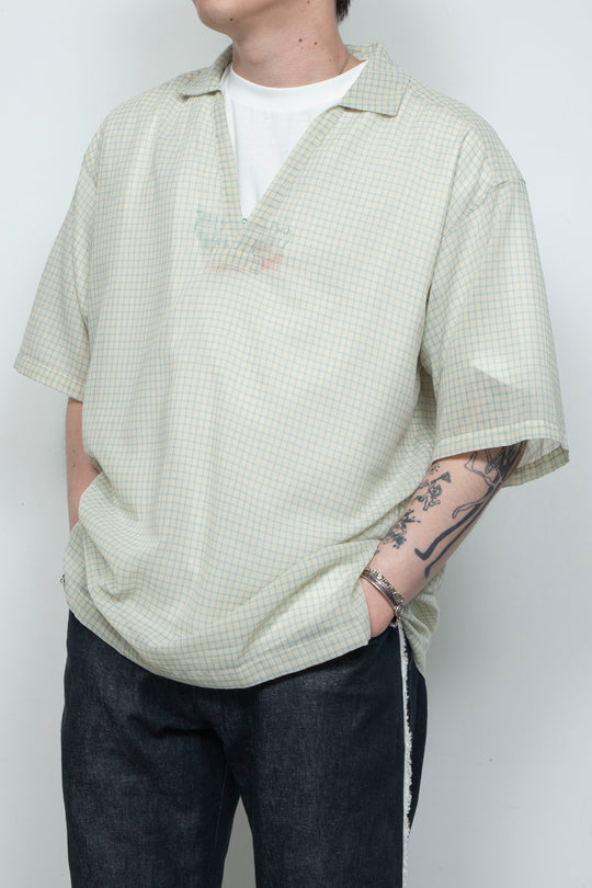 "HOME" Relax Pullover Shirt YELLOW