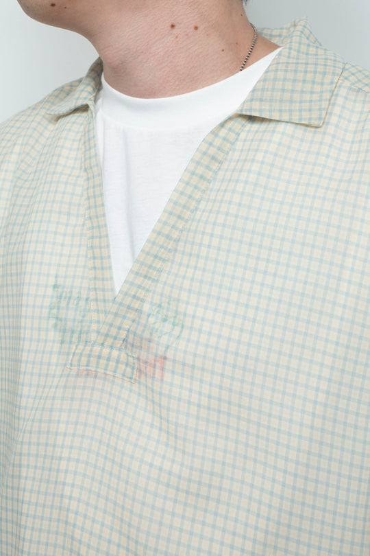 "HOME" Relax Pullover Shirt YELLOW