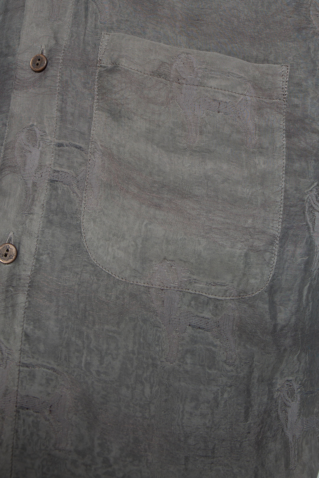 "MERCED" Modified Lambscape Jaqurd Shirt L.BROWN