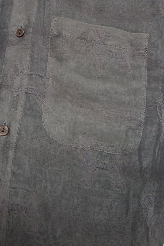 "MERCED" Modified Lambscape Jaqurd Shirt L.BROWN